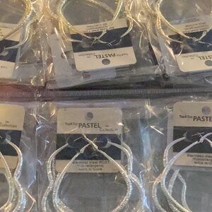 3 PAIRS STAINLESS STEEL EARRINGS